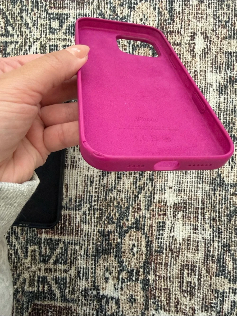 Apple iPhone 16 Pro Max Silicone Case with MagSafe - Fuchsia & Black set
